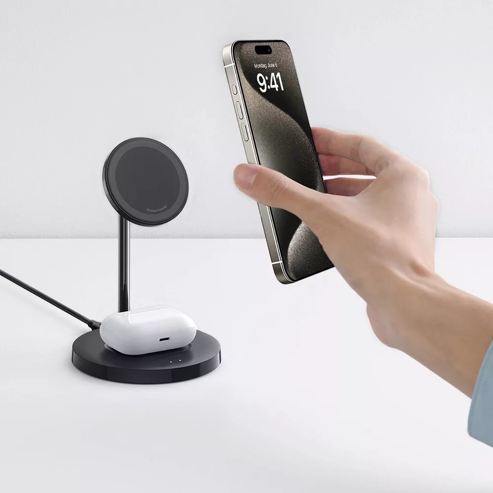 15W Dual-Position Wireless Charging Stand