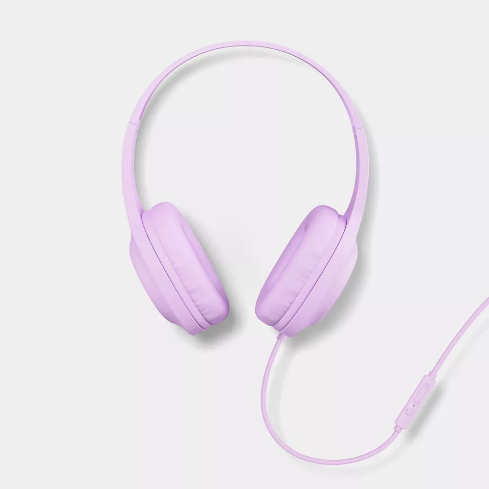 Lightweight Wired Over-ear Headphones with Built-in Microphone